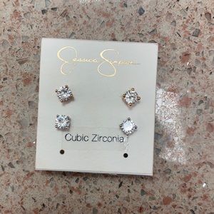 Jessica Simpson Cubic Zirconia Studs
